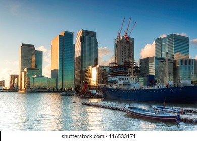 Canary Wharf From East India Dock