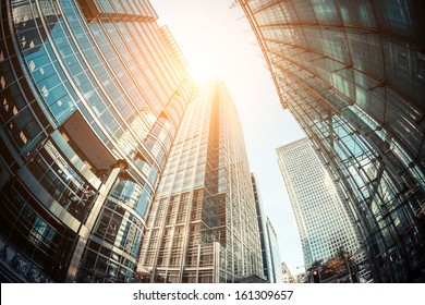 Canary Wharf, Financial District in London - Shutterstock ID 161309657