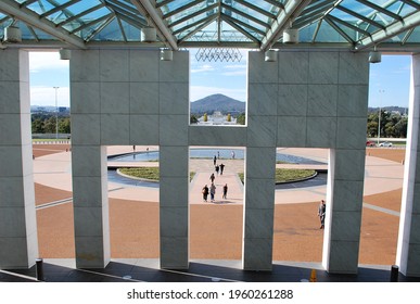 Canberra, ACT, Australia, April 15, 2021. Inside Of The Parliament House