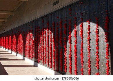 Canberra, Australian Capital Territory / Australia, 04 23 2018: Hallway of the Australian War Memorial Anzac Day in Canberra Australia 