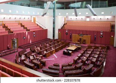 CANBERRA - DEC 12: Inside Senate, The Upper House Of The Bicameral Parliament Of Australia. December 12th, 2011 Canberra Australia 
