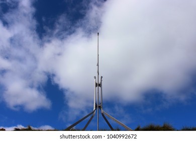 Canberra, NSW / Australia - Jan 3, 2018: Nice View Of Flagpole On Australian Parliament