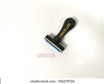 Cancelled Office Rubber Stamp