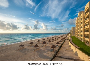 Cancun Beach Panorama, Mexico