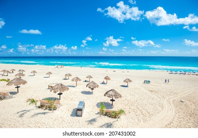 Cancun Beach Panorama, Mexico