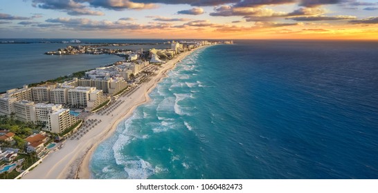 Cancun Beach Sunset