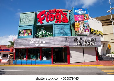 CANCUN, MEXICO - 29 October  2015:  Senor Frog's Restaurant And Bar At Zona Hotelera
