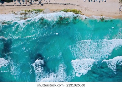 Cancun Mexico Beach and Turquoise Blue Water February 2022