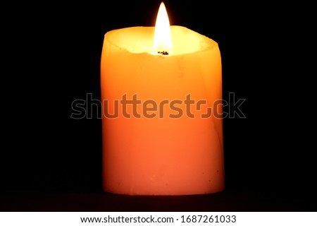 CANDEL IN THE DARK BACKGROUND  Stock photo © 