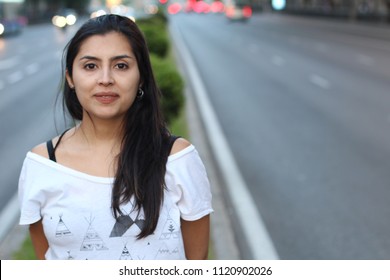 Candid Of Ethnic Woman On The Street