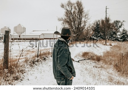 Candid photo from the first snow storm in southwest Kansas 
