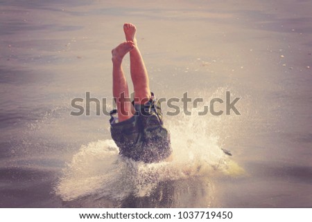 Similar – Image, Stock Photo breakwater Lifestyle Joy