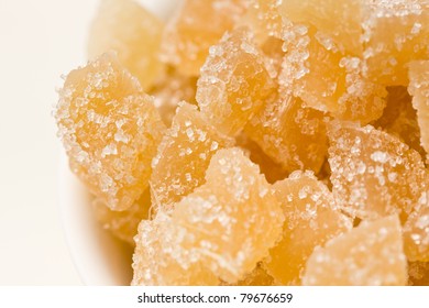 Candied Ginger In A Bowl