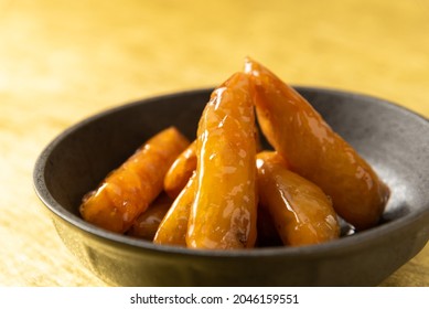 Candied Sweet Potatoes On A Plate