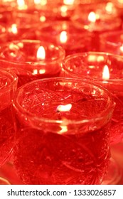 The candle light