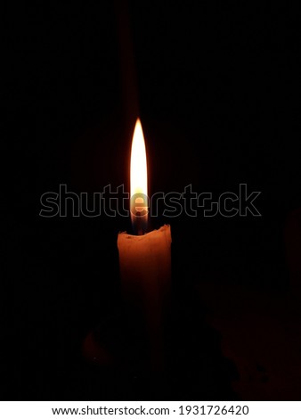 Candle light in the dark