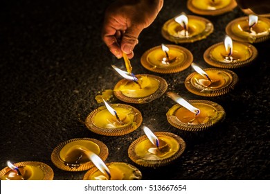 Candle light . Candle flame at night - Powered by Shutterstock