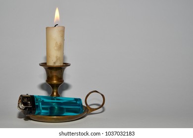          Candle With Lighter                      