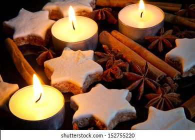 Candle lights and christmas decoration - Powered by Shutterstock