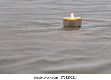 A Candle Is Lit In Memory Of The Victims.Memorial Day