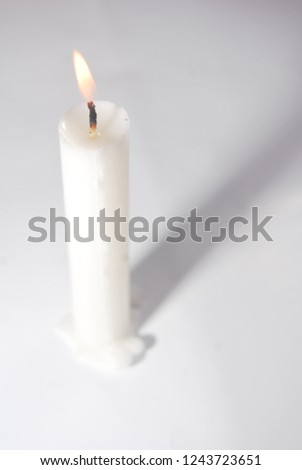 candle on the table