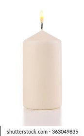 Candle On A White Background