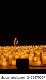 Candlelight concert, velas, concierto, escenario con velas