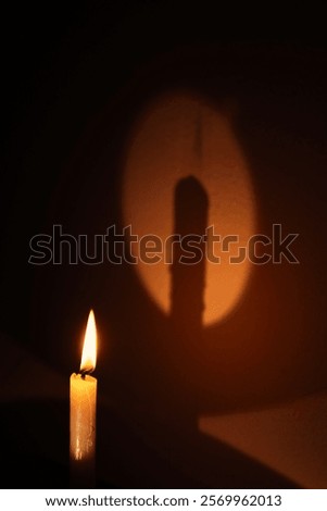 Similar – Image, Stock Photo Candlelight in a circle