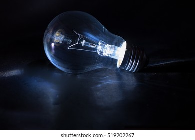 Candlepower Lamp On A Black Background.