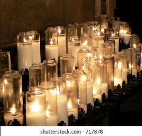 Candles At The Cathedral Of St. John The Divine, New York