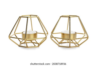 Candles Holders On White Background Stock Photo 2038718936 | Shutterstock