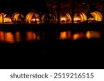 candles lit in Lourdes church France