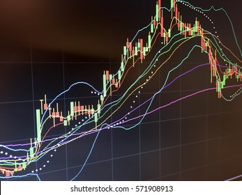 Candlestick Graph Show Up Trend Price Pattern 