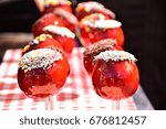 Candy apple. 