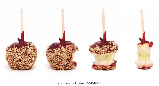 Candy Apple In Four Stages