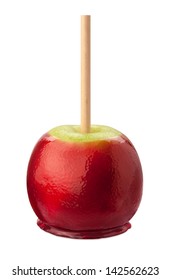 Candy Apple Isolated With Clipping Path.
