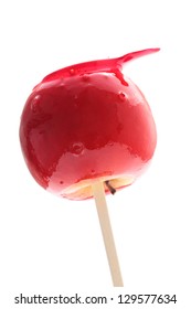 Candy Apple Isolated On White Background