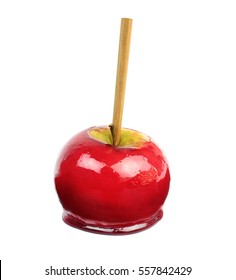 Candy Apple Isolated On White Background