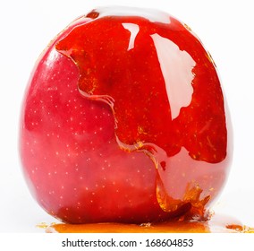 Candy Apple On A White Background