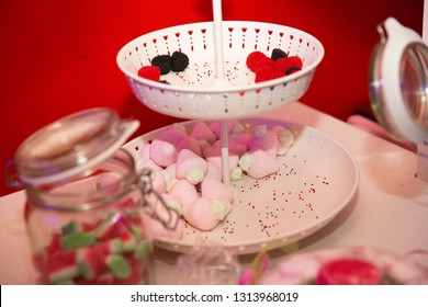 Candy Bar Cart At A Wedding Party