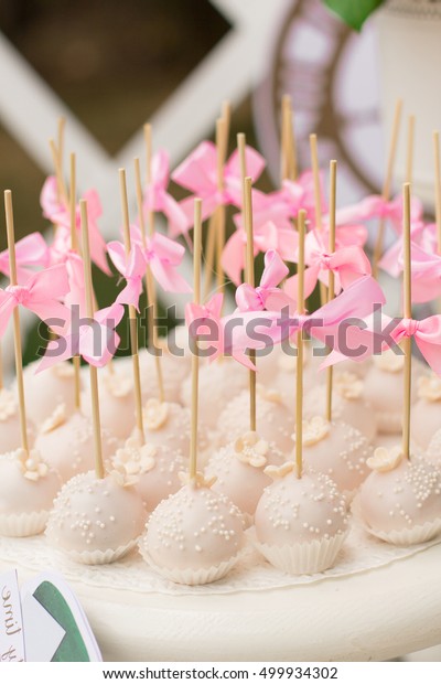 Candy Bar Delicious Sweet Buffet Cupcakes Stock Photo Edit Now