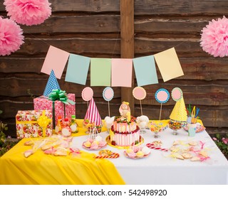 Candy Bar On Children's Birthday Party