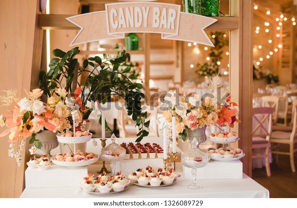 Candy Bar Tasty Desserts Appetizers Wedding Stock Photo Edit Now