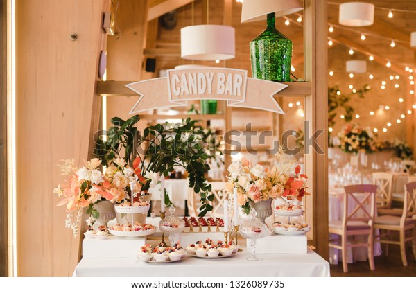 Candy Bar Tasty Desserts Appetizers Wedding Stock Photo Edit Now