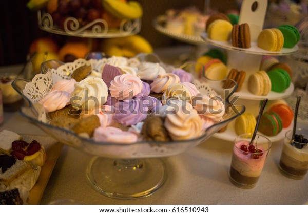 Candy Bar Wedding Reception Colourful Cakes Stock Photo Edit Now