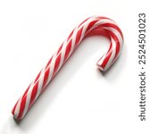 Candy cane isolated on white background