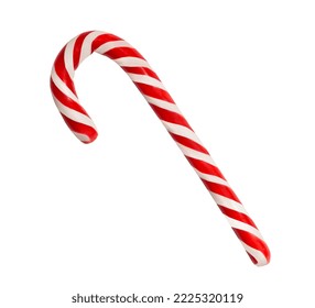 Candy cane isolated on white background