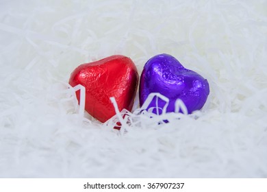 candy color hearts on a white - Shutterstock ID 367907237