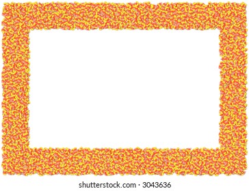 Candy Corn Frame. From The Food Frames Series