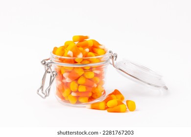 Candy corn isolated white